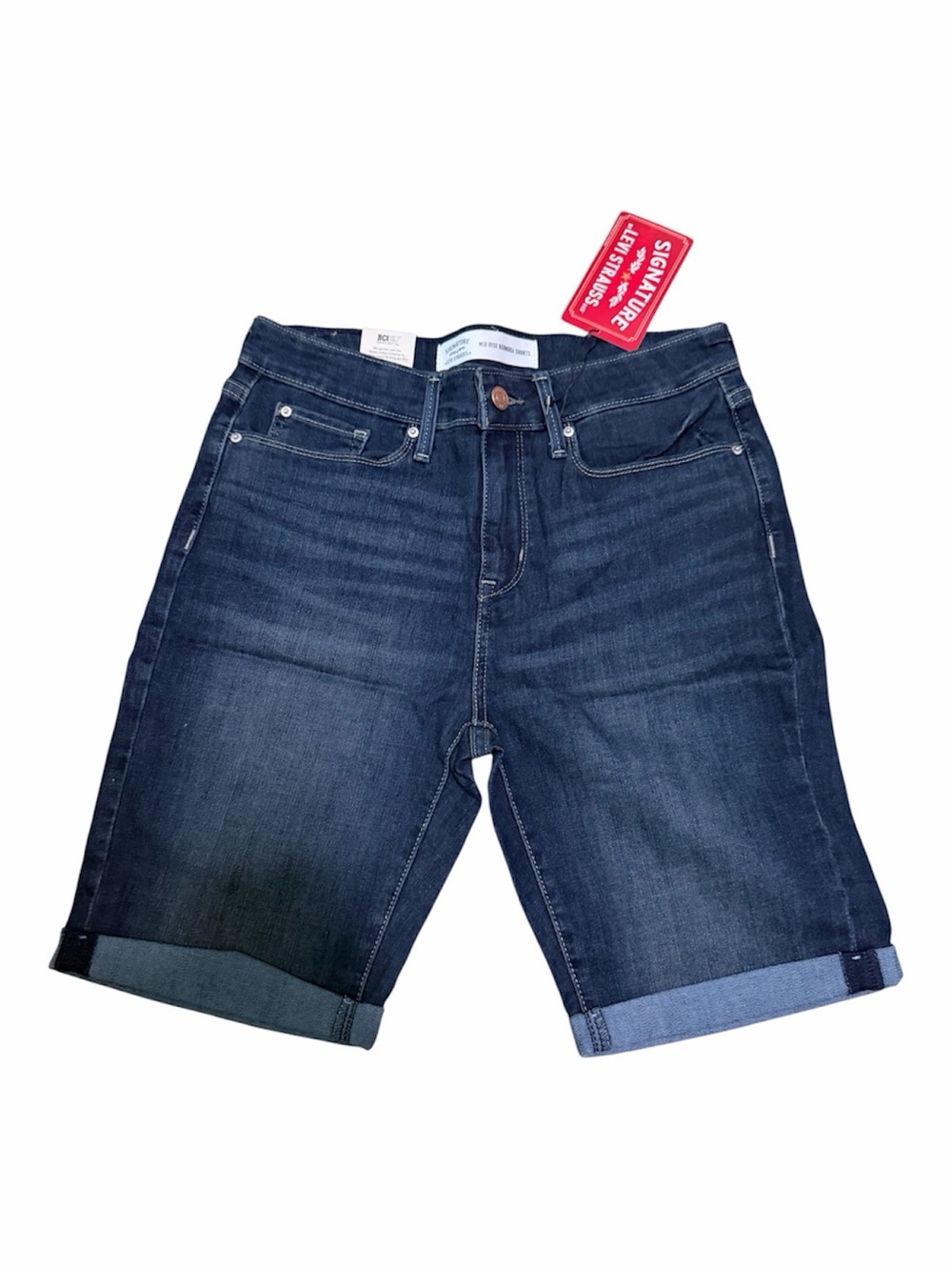 Levi's Denim Bermuda Shorts Mid Rise Size 8